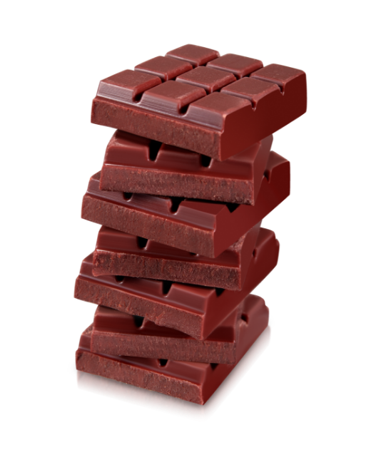 Ingredients Red Velvet Belgian Milk Chocolate 100 Calorie Bar - 24 Case Pack