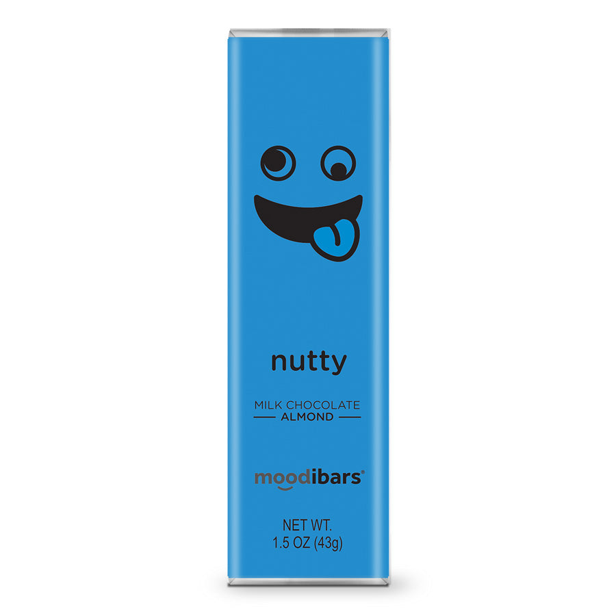 Nutty Moodibar - Milk Chocolate Almond 1.5 oz Bar – Astor Chocolate