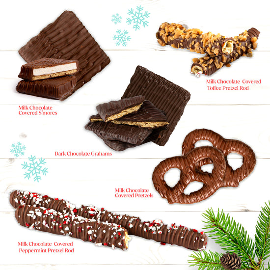Holiday Chocolate Variety Sampler Box 10pc