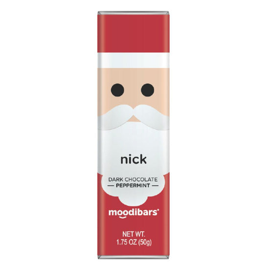 LIMITED EDITION Moodibar - Nick Dark Chocolate Peppermint 1.5oz Bar
