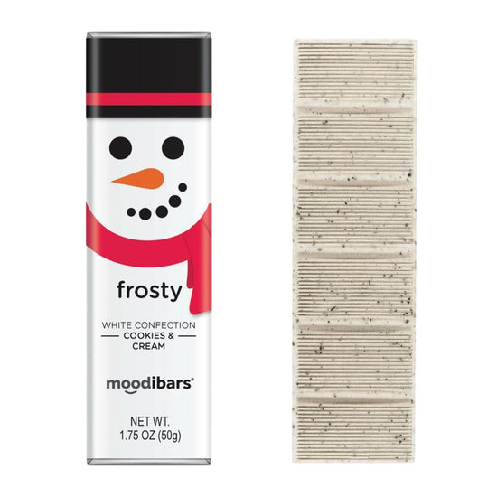 Limited Edition Moodibar - Frosty White Chocolate Cookies & Cream 1.75oz Bar