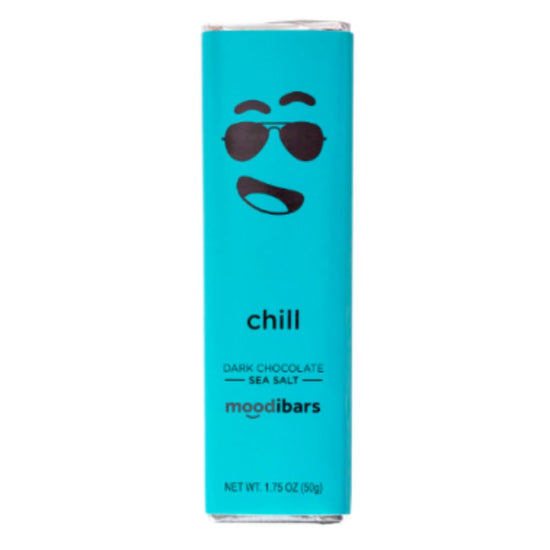 Chill Moodibar - 54% Dark Chocolate Sea Salt 1.5oz Bar