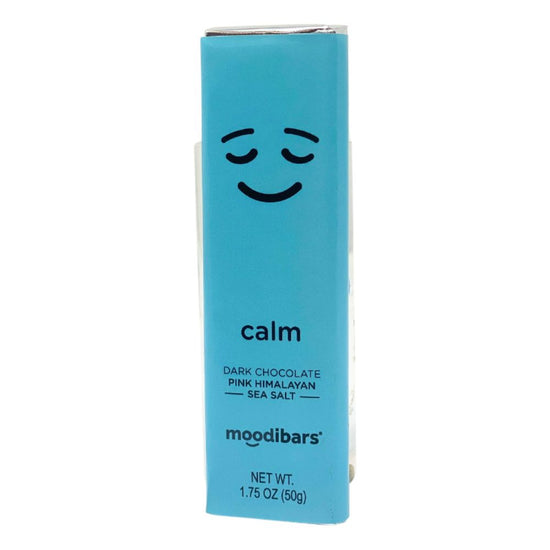 Calm Moodibar - Dark Chocolate Pink Himalayan Sea Salt Bar 1.5 oz Bar