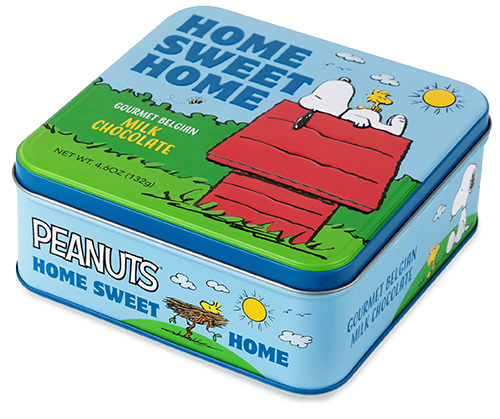 Peanuts®  "Home Sweet Home" Milk Chocolate Squares Tin