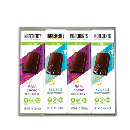Ingredients Vegan Certified Parve 4-Bar Pack 1.5oz