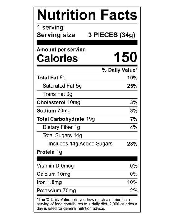 Ingredients Caramel Sea Salt Filled Dark Chocolate Truffles 3pc