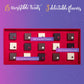 Holiday Red Suede Microdot Assortment Truffle Box 15pc