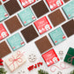 18pc Holiday Mint Dark Chocolate and Toffee Milk Chocolate Variety Square Pack