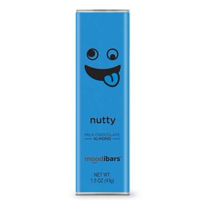 Nutty Moodibar - Milk Chocolate Almond 1.5 oz Bar