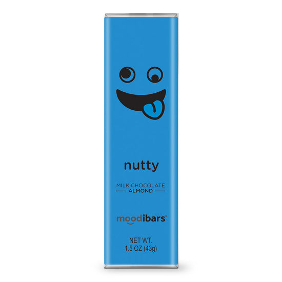 Nutty Moodibar - Milk Chocolate Almond 1.5 oz Bar