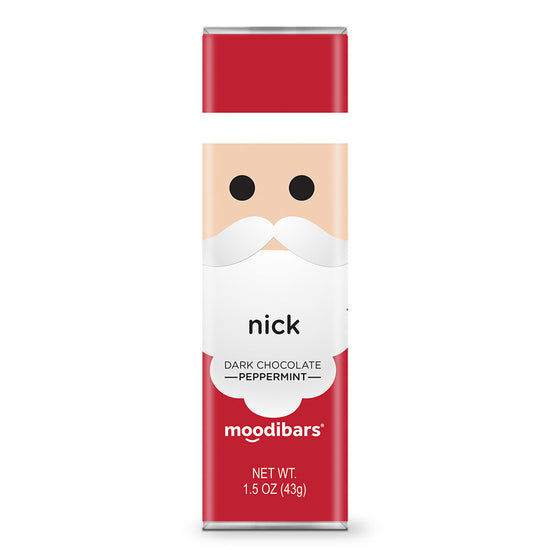 LIMITED EDITION Moodibar - Nick Dark Chocolate Peppermint 1.5oz Bar