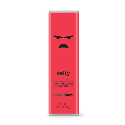 Salty Moodibar - Milk Chocolate Pink Himalayan Sea Salt 1.5 oz Bar