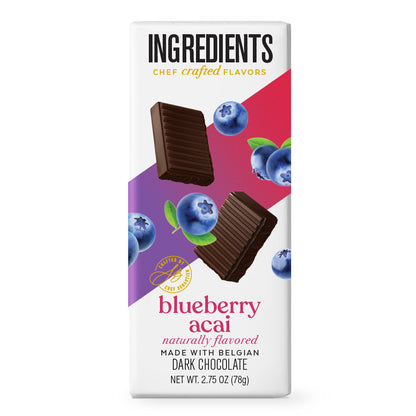 Ingredients Blueberry Acai Dark Chocolate 2.75oz Bar