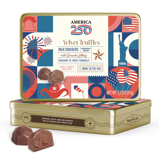 America 250™ - Ganache Truffles Souvenir Tin 8pc