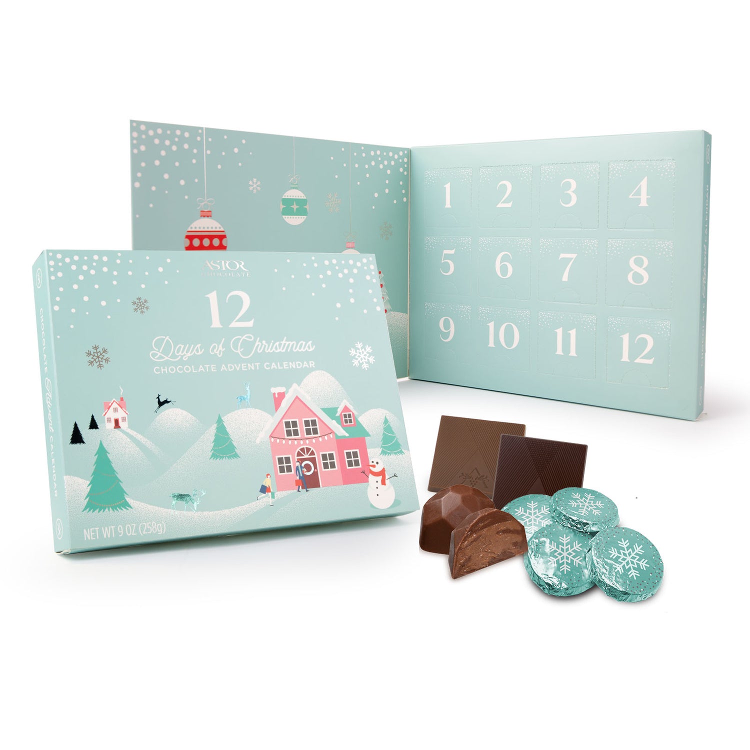 Astor Chocolate 12 Days of Christmas Holiday Advent Calendar