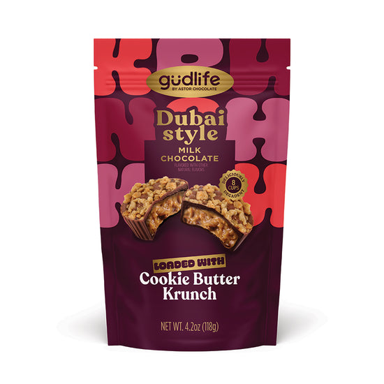 Gudlife - Dubai Style Milk Chocolate Cookie Butter Cups in Bag 4.2oz