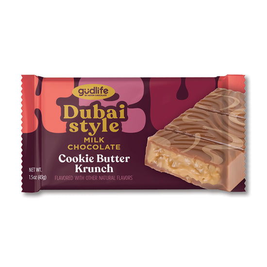 Gudlife - Dubai Style Milk Chocolate Cookie Butter 1.5oz Mega Krunch Bite