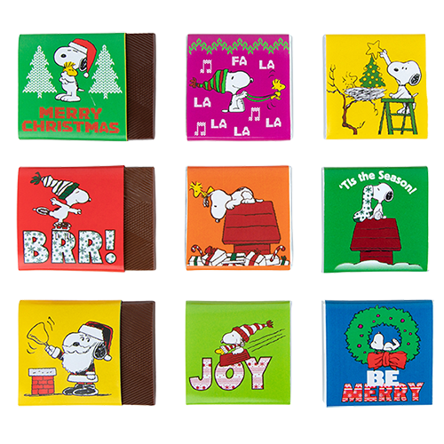A Very Snoopy Christmas - Peanuts 9pc Christmas Tile Gallery