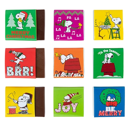 A Very Snoopy Christmas - Peanuts 9pc Christmas Tile Gallery