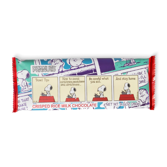 Happiness is…Staying Home Peanuts® - 9.2oz Crisped Rice MEGA Chocolate Bar