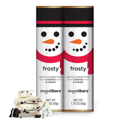 Limited Edition Moodibar - Frosty White Chocolate Cookies & Cream 1.75oz Bar