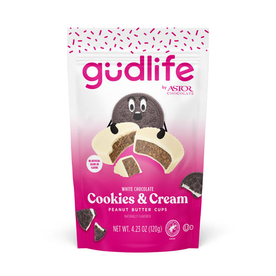 Gudlife Cookies and Cream Peanut Butter White Chocolate Cups