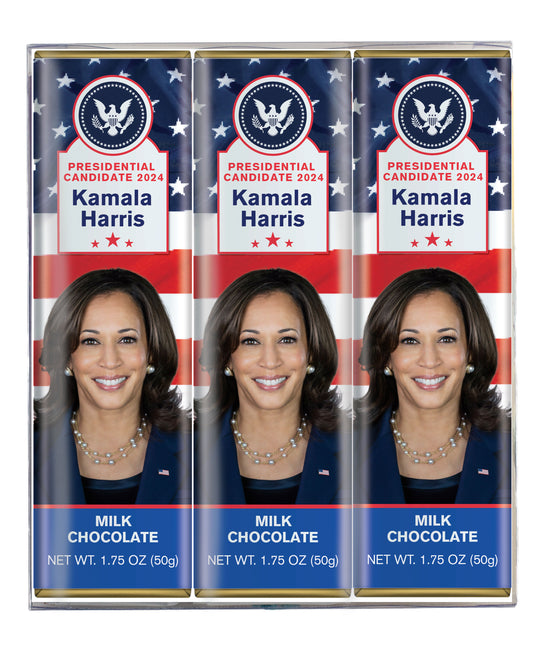 Kamala Harris 1.75oz Milk Chocolate 3-Bar Pack