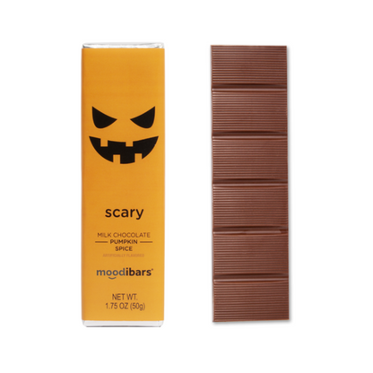 LIMITED EDITION Scary Milk Chocolate Pumpkin Spice 1.5oz Moodibar