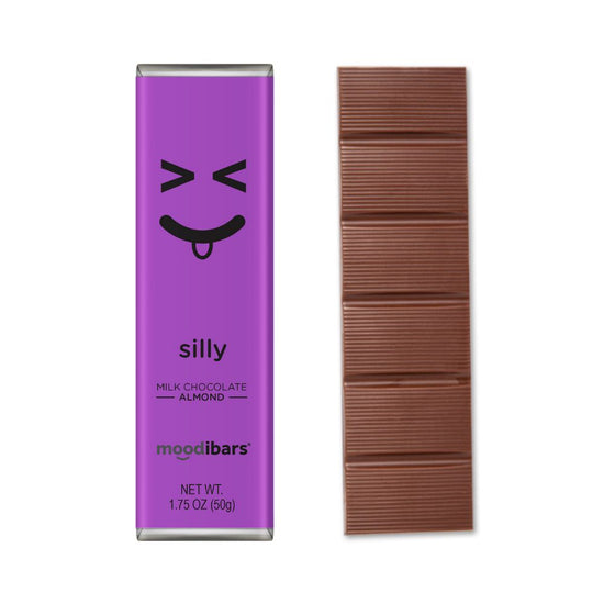 Silly Moodibar - Creamy Milk Crunchy Almond 1.5oz Bar