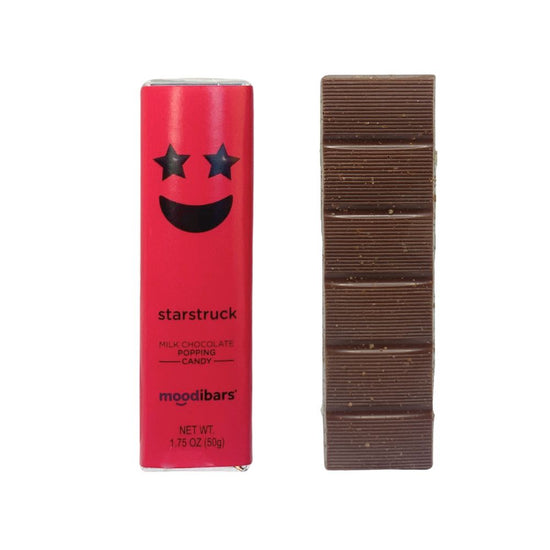Starstruck Moodibar - Milk Chocolate Popping Candy 1.5 oz Bar