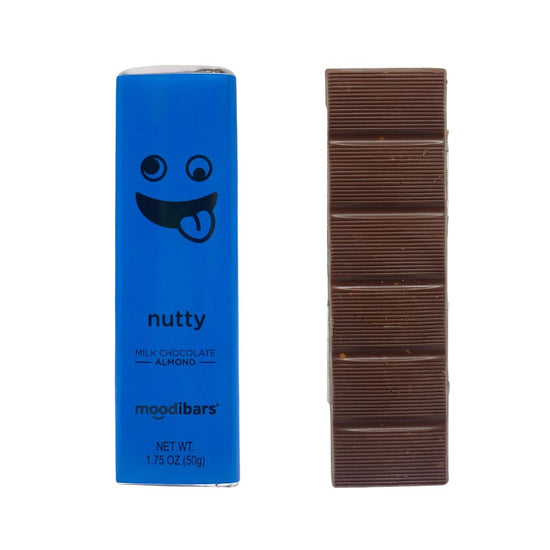 Nutty Moodibar - Milk Chocolate Almond 1.75 oz Bar