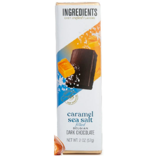 Ingredients Caramel Sea Salt Filled Dark Chocolate 1.75 oz Bar