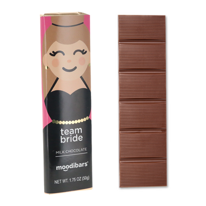 Moodibar™ Matrimony Team Bride - Milk Chocolate 1.5 oz Bar