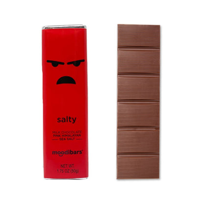 Salty Moodibar - Milk Chocolate Pink Himalayan Sea Salt 1.5 oz Bar