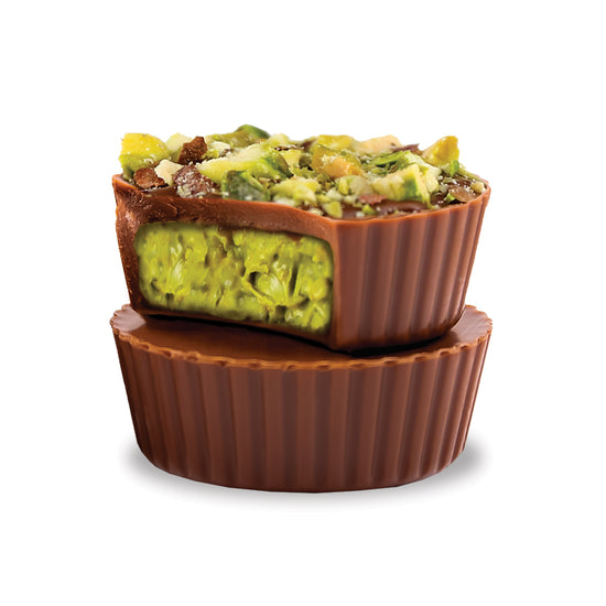 Gudlife - Dubai Style Milk Chocolate Pistachio Creme Cups in Bag 4.2oz