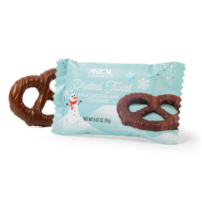 Holiday Milk Chocolate Covered Pretzel Twist 1pc