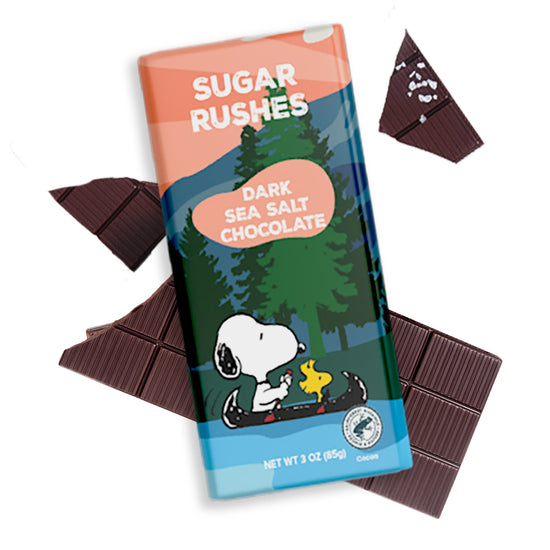 Peanuts® Sugar Rushes Dark Sea Salt Chocolate 2.75oz Bar