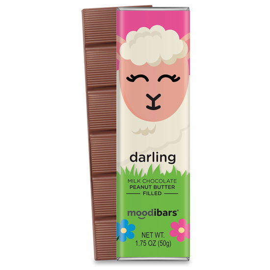Spring Darling Moodibar - Milk Chocolate Peanut Butter Filled 1.75 oz Bar