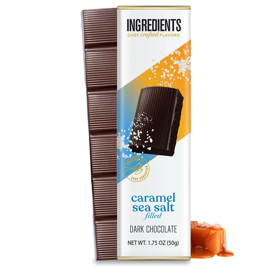 Ingredients Caramel Sea Salt Filled Dark Chocolate 1.75 oz Bar