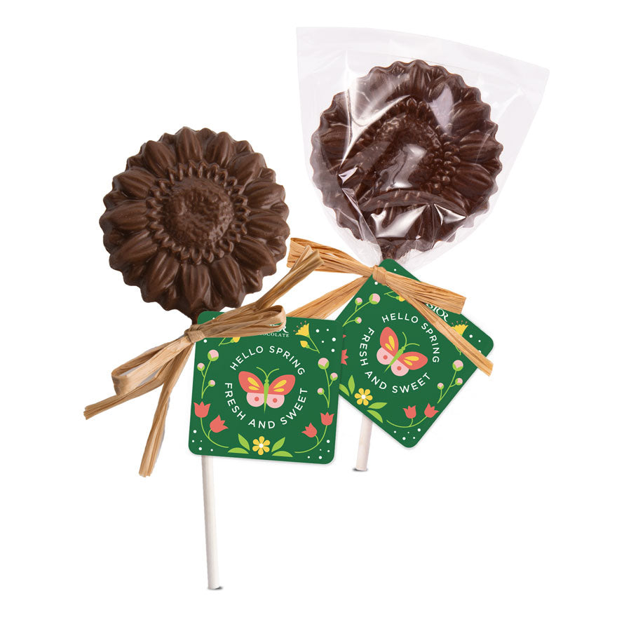 Spring - Sunflower Milk Chocolate Lollipop – Astor Chocolate
