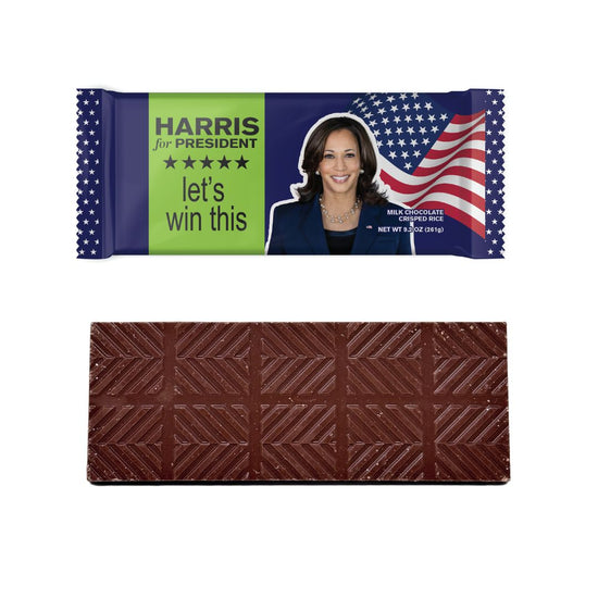 2024 Election Kamala Harris Milk Chocolate Crisped Rice Mega Bar | 9.2oz