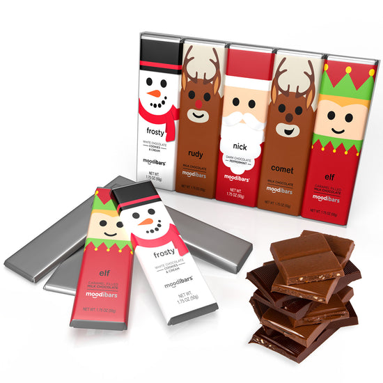 Holiday Moodibar 5 Bar Pack - Frosty, Rudy, Nick, Comet, Elf