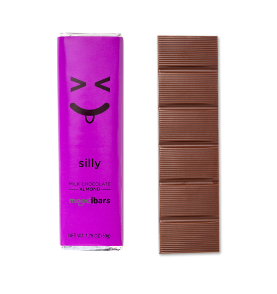 Silly Moodibar - Creamy Milk Crunchy Almond Bar 1.75 oz Bar