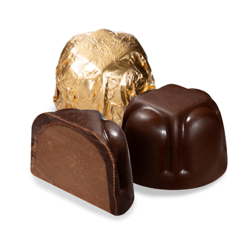 Gold Foiled Vegan Hazelnut Filled Truffles - 160 Truffles - Bulk Parve