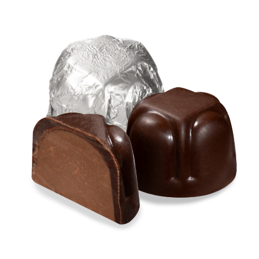 Silver Foil - Vegan Hazelnut Filled Truffles - 160 Truffles - Bulk Parve