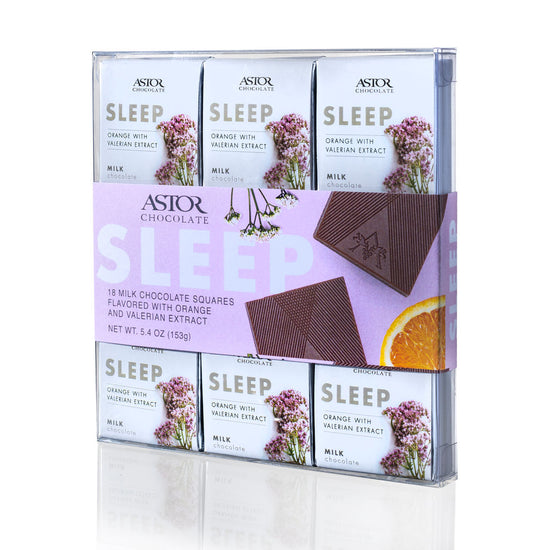 Sleep – Orange Valerian Extract Creamy Milk Chocolate 18pc Squares
