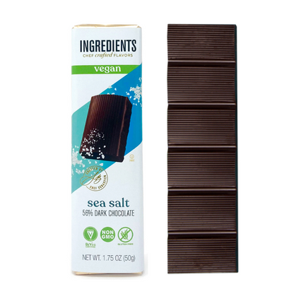 Vegan Certified Parve Dark Chocolate Sea Salt 1.5oz Bar